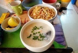三文鱼骨粥
