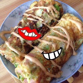 爆浆芝士火腿玉子烧