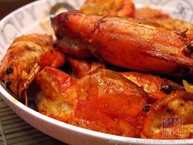 豉油王焗罗氏虾