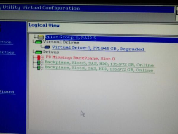 IBM服务器,一块硬盘坏了,重新换了两块还是下