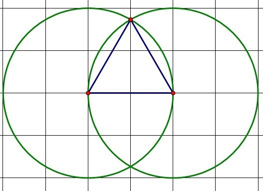 如何在方格纸画一个等边三角形使其顶点在格点