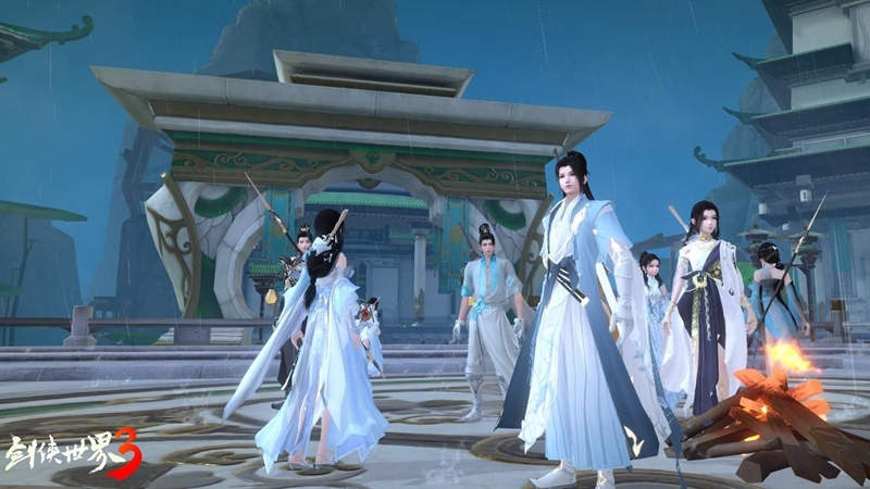 群战武侠盛宴！《剑侠世界3》高燃战斗震撼感官