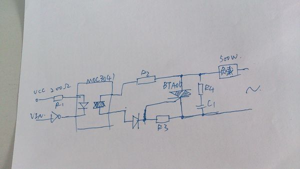 关于光耦、可控硅控制大功率电器电路器件参数