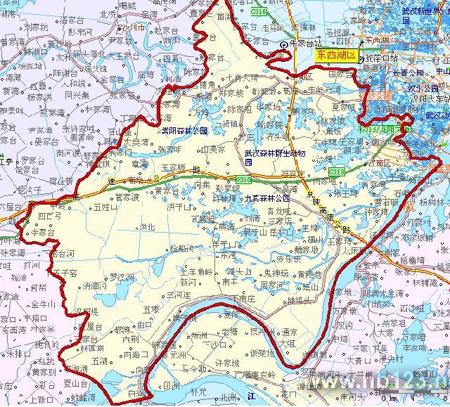 汉南区距离簰洲湾镇有多远